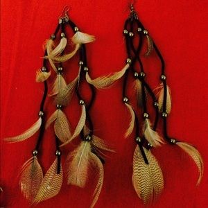 Feather earrings