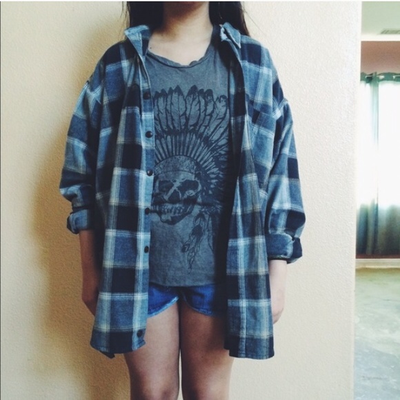 Grunge grey flannel
