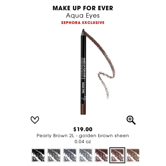 MAKE UP FOREVER aqua eyes 2L pearly brown