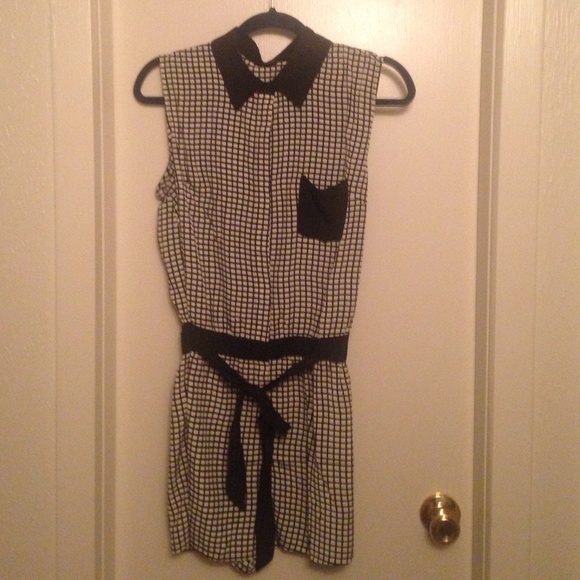 Checkered romper