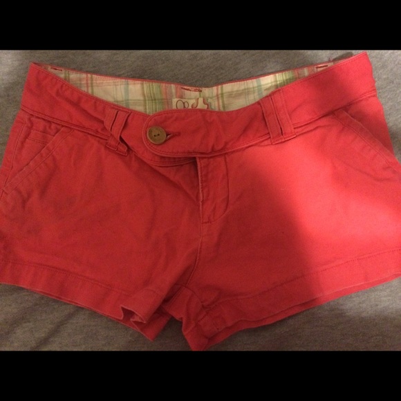 Very bright pink shorts