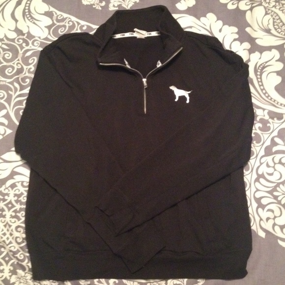 PINK Victoria's Secret Sweaters - ❌Traded❌PINK Victoria's Secret Black Pullover