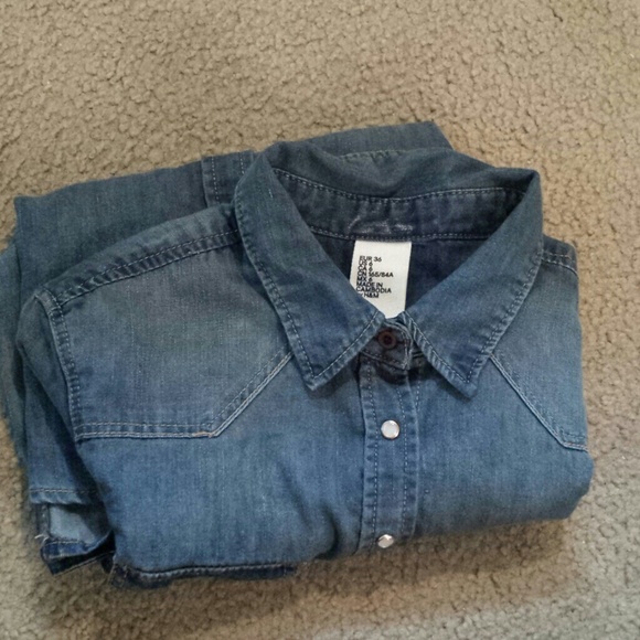 H&M denim shirt