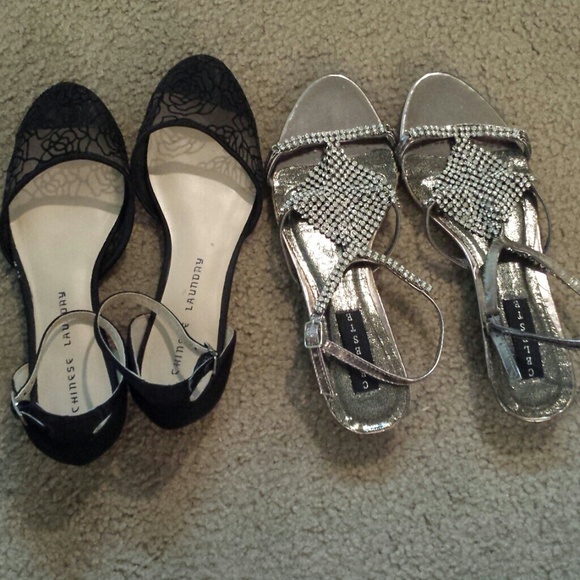 Only! black Outlast ankle strap flat