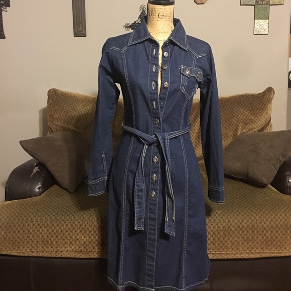 blue jean trench coat