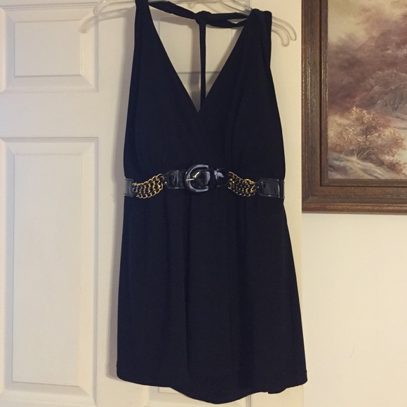 Super Sexy plus Black Halter Top 18W 20W