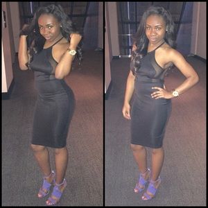 Black Backless Cocktail Dress