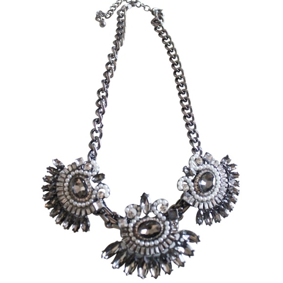 Zoe Crystal Bib Necklace - Picture 2 of 2