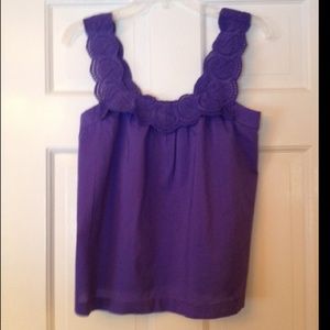 J crew purple blouse