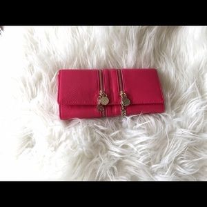 Unusual new red wallet with many compartments❤️