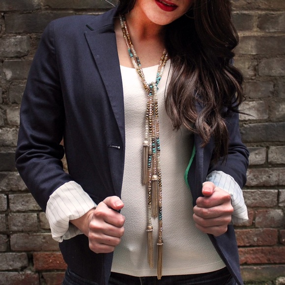 Jewelry - Goldie Beaded Tassel Necklace