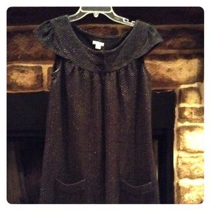 Gray sparkle a line dress