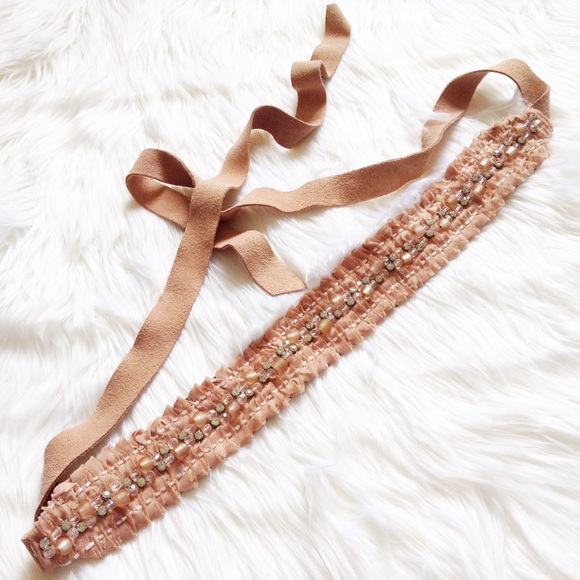 Anthropologie peach belt main image 4