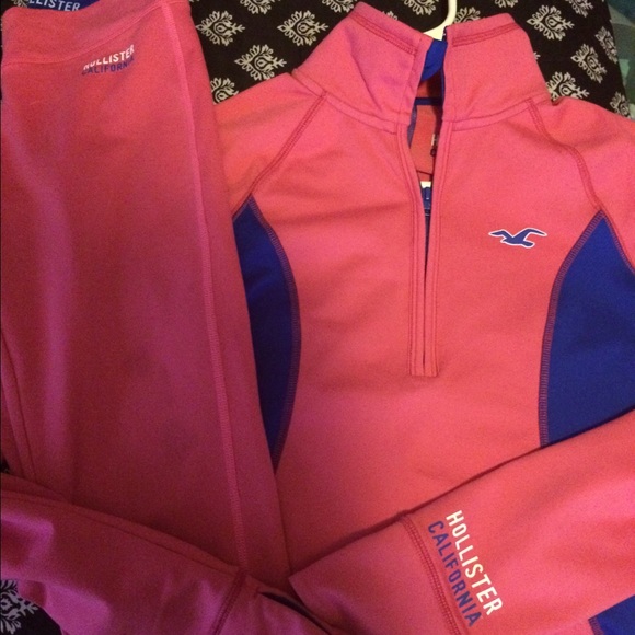 Hollister (sweat stain free) workout outfit
