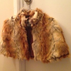 Faux Fur Shawl - worn once