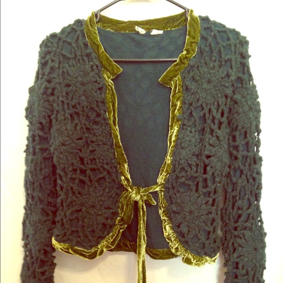 Moth by Anthro Tie Front Cardi