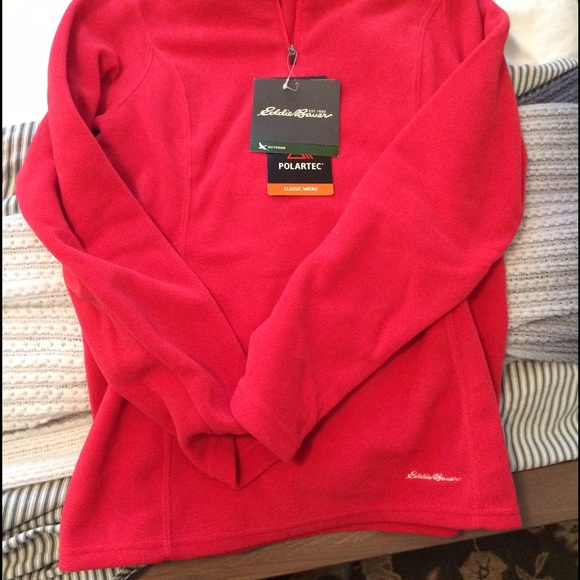 Eddie Bauer quarter zip-up fleece, new w/tags