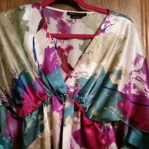 BCBG multi colored top