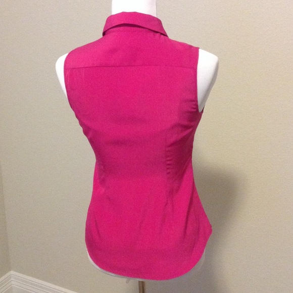 Banana Republic Tops - NWT sleeveless button down blouse- magenta! Banana Republic Tops - NWT sleeveless button down blouse- magenta!