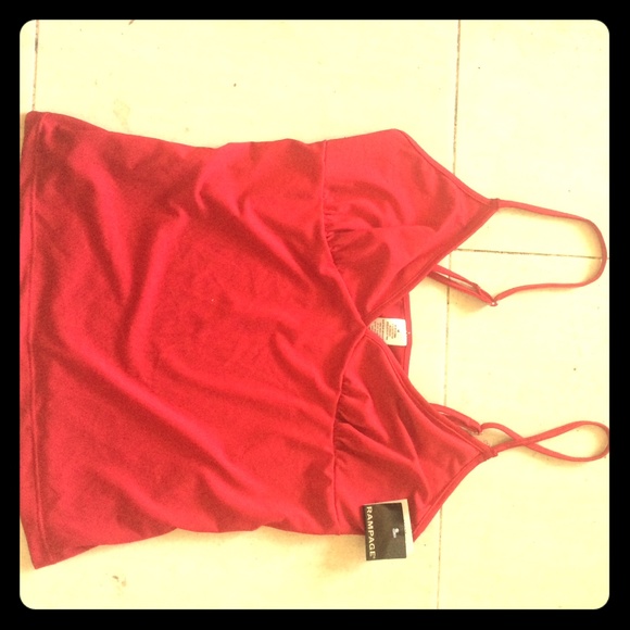 Rampage tank top, fabric has some stretch - Picture 1 of 3