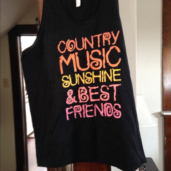 NWOT country music screen printed tank - Picture 3 of 4