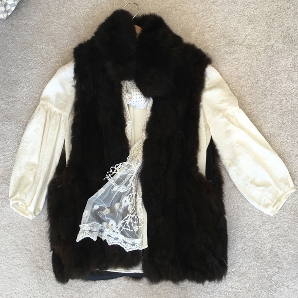 Opossum fur vest - Picture 3 of 4