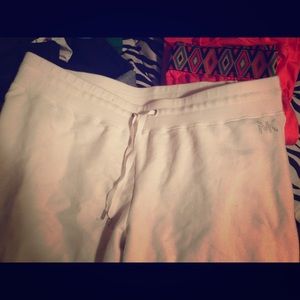 Michael kors white sweat pants XLG