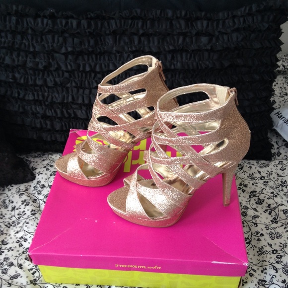 Champagne Sparkle Heels