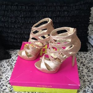 Champagne Sparkle Heels