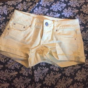 Yellow American Eagle shorts