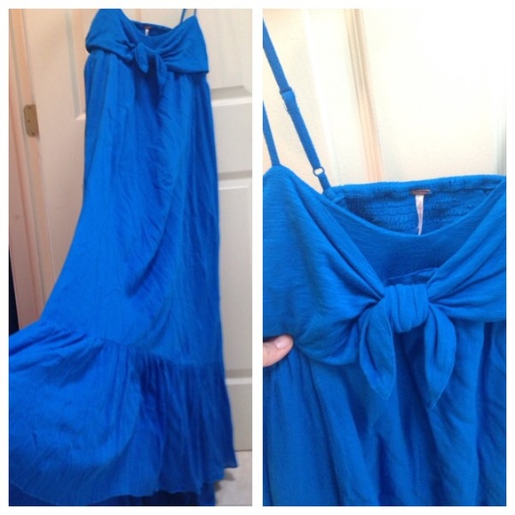 🎉HP🎉 Free People blue maxi size S - Picture 3 of 4