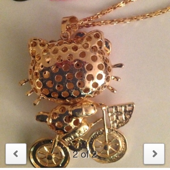 NWOT GC Pendant 16" Necklace CRYSTAL KITTY - Picture 2 of 2