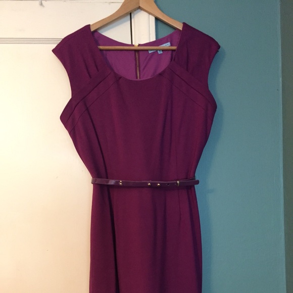 Antonio Melani sheath dress deep pink