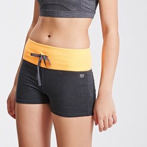 Heathered Drawstring Workout Shorts