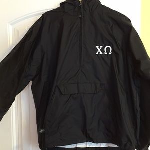 Chi Omega Wind Breaker/Rain Jacket size Medium