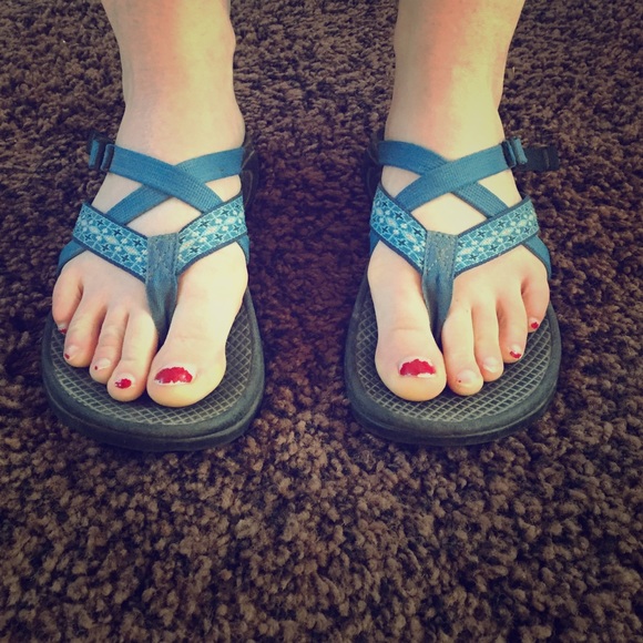 Blue Chaco sandals
