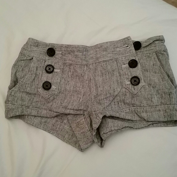 Black and white shorts