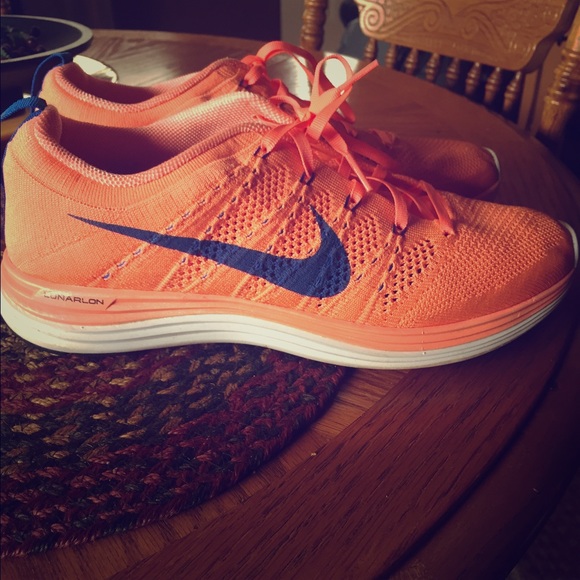 Peach and Navy Nike's