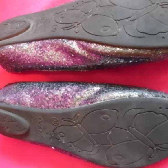 Girls Silver Sequined Flats - Picture 4 of 4