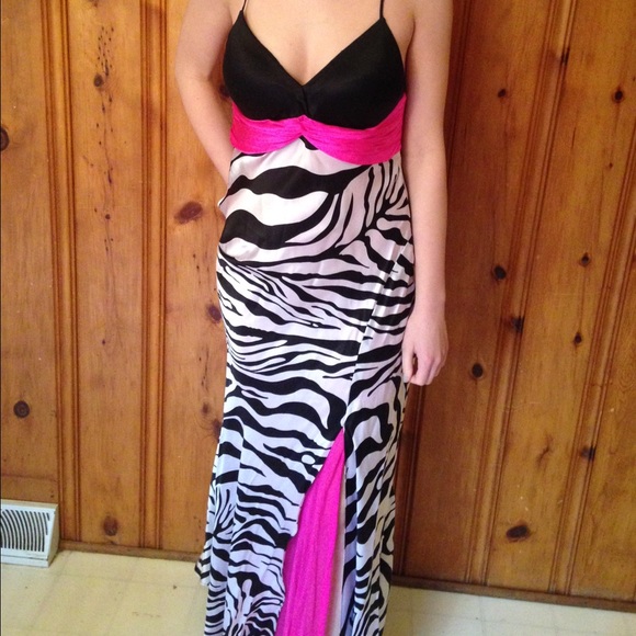 Zebra prom dress!