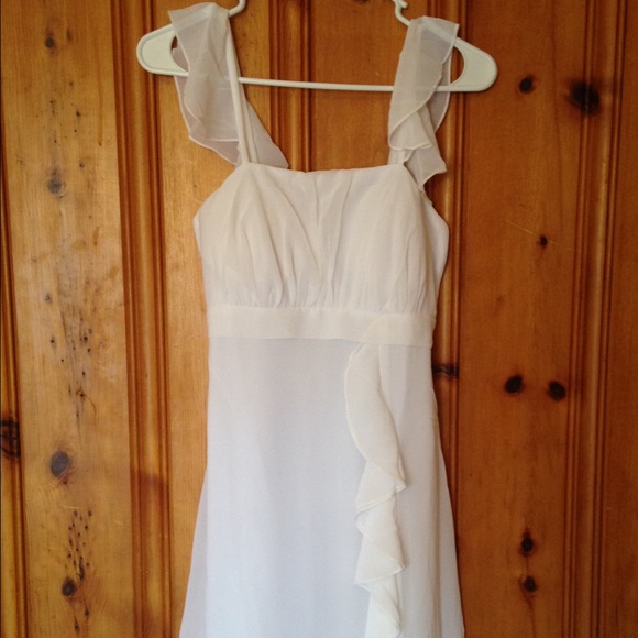 White summer formal dress