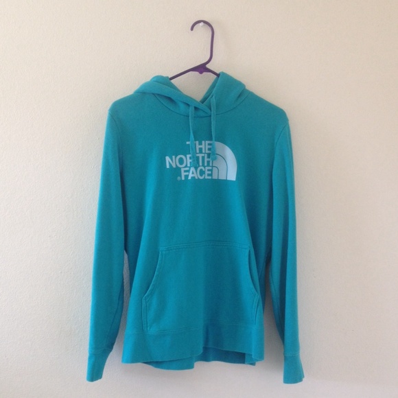 Teal North Face Hoodie