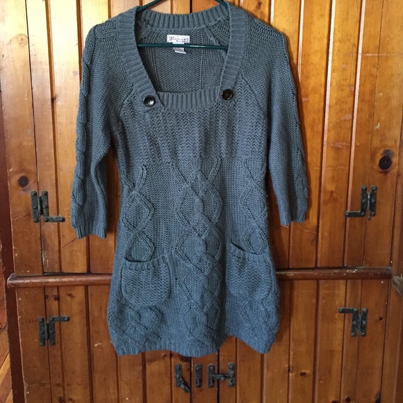 Gray Sweater Dress