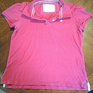 Collared shirt (fushia pink)
