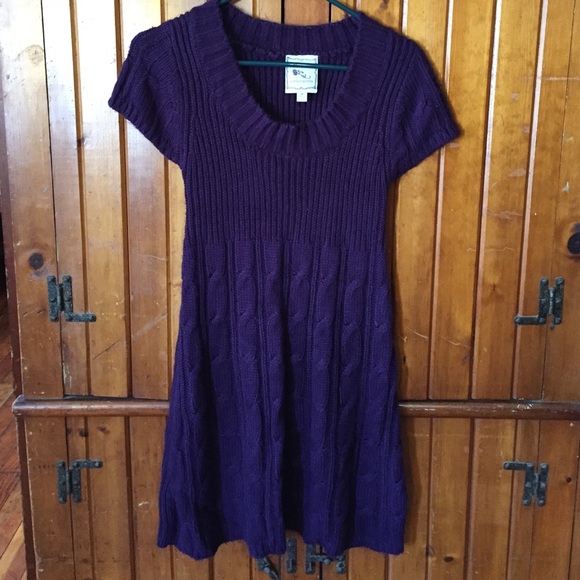 Purple Sweater Dress