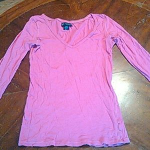 American eagle Pink long sleeve shirt