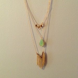 3 necklace set never been worn