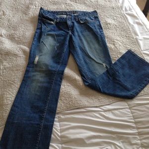 ⭐️GAP premium bootcut distressed jeans