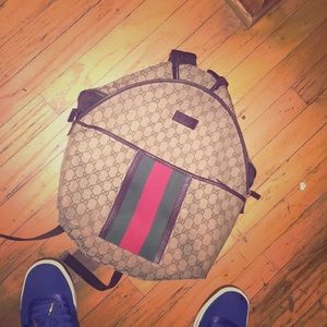 650 obo 100% authentic Gucci Canvas Back Pack.