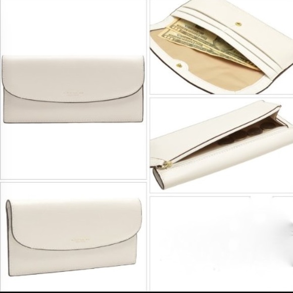 Coach Clutches & Wallets - ✨Coach✨ slim wallet (white)